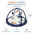 LULLABY COTTON Mat,Tummy 100% 6 Tummy Baby Play Gym Time Mat - Cotton Soft Playmat with Detachable Toys