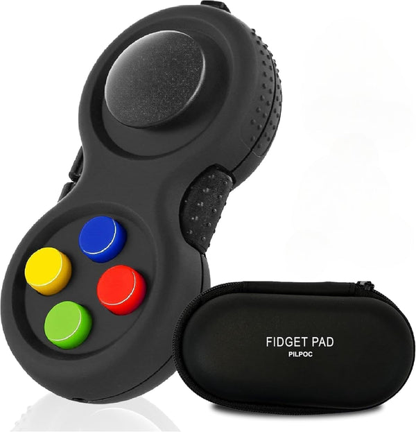 PILPOC Fidget Pad, Fidget Controller Toy for Focus, Stress Relief & Anxiety Reduction, Sensory Play for Kids