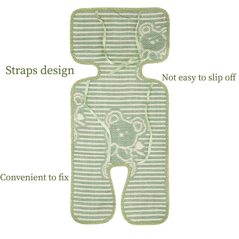 ITODA Summer Cooling Pad for Universal Stroller Rattan Car Seat Cooler Pad Breathable Ice Cushion Stroller Seat Liner