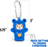 ArtCreativity Face Changing Animal Keychains for Kids, Set of 12 with 4 Different Expressions