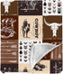 Western Blanket, Western Decor for Nursery Room, Baby Blankets for Boys Girls,