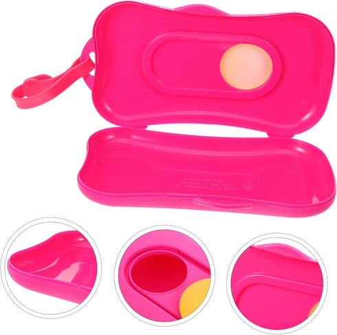 LIFKOME 8.85X4.72X1.18In Portable Baby Wipes Case Travel Wipe Dispenser Compact Lightweight Wet Tissue Holder