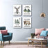 LOEDVESTR 4-pack(29 38 cm) Forest Animals Bible Verse Canvas Wall Art, Inspirational Quote Wall Art, Suitable for Kids