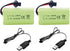 Fytoo 2PCS 3.7V 1600mAh Li-ion Battery with SM-2P Plug & 2PCS USB Charging Cable for 9962 8837 RC Toy Car