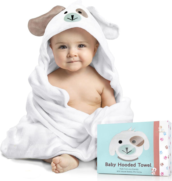Baby Towels with Hood - Soft, Absorbent Viscose Made of Bamboo, Extra