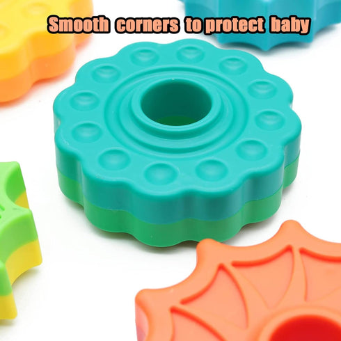 Baby Spin Stack Toy, Premium Stacking Toy for Toddlers, Educational Learning Toy for 1-3 Year Old Birthday Gifts