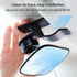 Universal Car Interior Rearview Baby Mirror, Wide Angle Convex Clip-on Mirrors for Viewing Rear Passengers