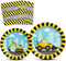 WERNNSAI Construction Party Supplies - Disposable Dump Truck Themed Tableware Set for