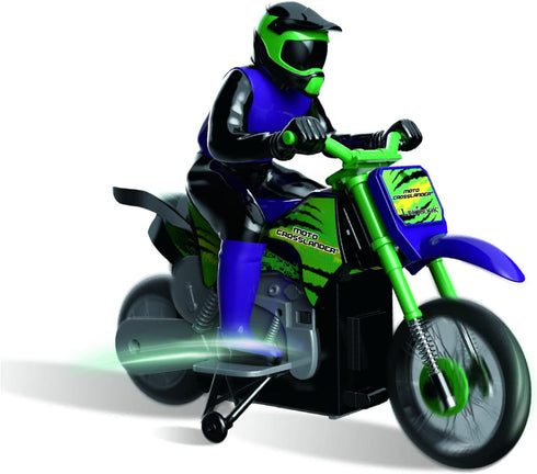 Lexibook RC18 Crosslander Radio Road Motorcycle, Up to 12km/h, Perfect Balance, Light Effects, Fast Acceleration,