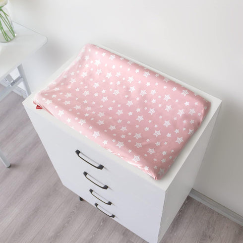 4 Pack, 32"x16" Cozy 4-Pack Changing Pad Cover for Girls Lovely Print Soft Unisex Diaper Change Table Sheets, Fit