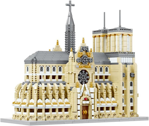GOTIMON Micro Mini Notre Dame Cathedral Building Block Set, Famous Architecture, 2908