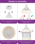 Bottle,3m+,Size 4 Count Baby Bottle Nipple for Gulicola Natural Glass M Soft Silicone Nipples,Meudim Flow