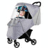 Baby Stroller Cold Weather Shield, Universal Windproof Rain Cover for Travel Strollers