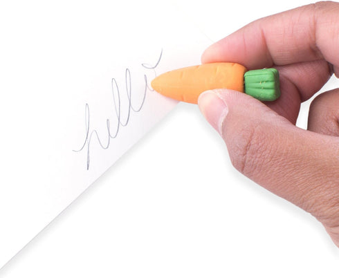 Super Z Outlet Colorful Mini Fruits & Vegetables Tiny Foods Miniature Pencil Erasers for Party Favors