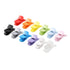 60 Pieces Pacifier Clips Holders Plastic Suspender Clips for Pacifiers, DIY Teething Toys, Baby Blankets, Bib, 12 Colors