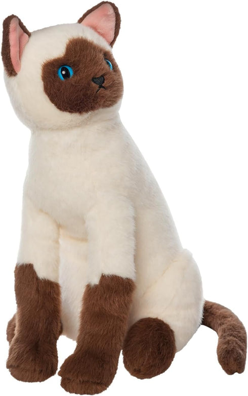 Manhattan Toy Imaginaries Siamese Cat 13.5" - Children's Picture Book Stuffed Animal Companion