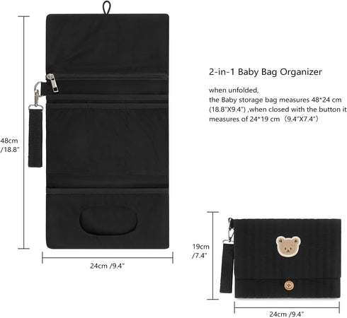Set Baby Diaper Bag Organizer Pouches