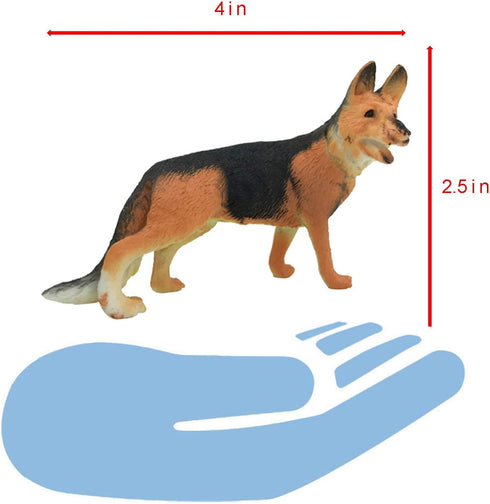 Liberty Imports 18 PCS Large Dog Figurines Playset, Realistic 4" Toy Pet Figures