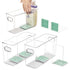Ugotfeels Breastmilk Storage Container with L Shaped Dividers to Flatten Standing Breast Milk
