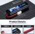 Zeee 7.2V 4200mAh NiMH Battery with Tamiya Connector, High Power for RC Car Truck (2 Pack)