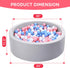 Wilwolfer Foam Ball Pit for Toddlers - Large Baby Ball Pit with Soft Memory Sponge - Indoor Outdoor Baby Playpen