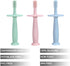 PandaEar 3 Pack Silicone Baby Toothbrush Teethers, Teething Toys for Infants 0-12 Months