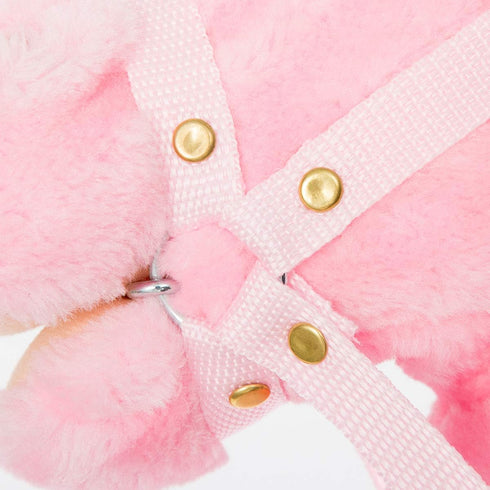 37 Inches(AA HollyHOME Plush Unicorn Stick Horse with Wood Wheels Real Pony Neighing and Galloping Sounds Plush Toy