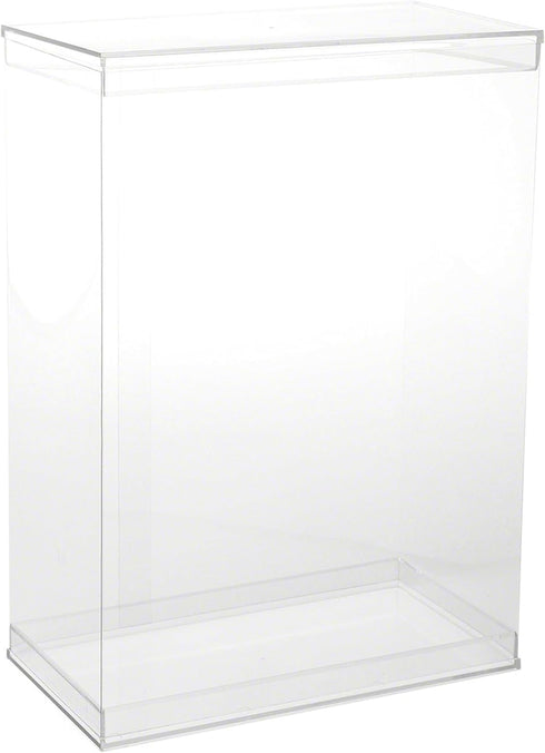 Deluxe Clear Folding Display Case with Acrylic Top and Base for 11-12 inch Dolls or Action Figures, Pack of 2