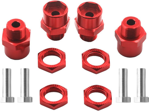 4Pack Vgoohobby Metal Wheel Hex Drive Hub Adapter, 12mm to 17mm Conversion for 1/10 Off-Road RC Cars