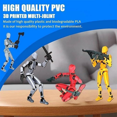 RENGNER Dummy13 Set, 13 Set, (Pre-Assembled) Magnetic Action Figure T Action Figure Anti-Gravity Style, Stop Motion