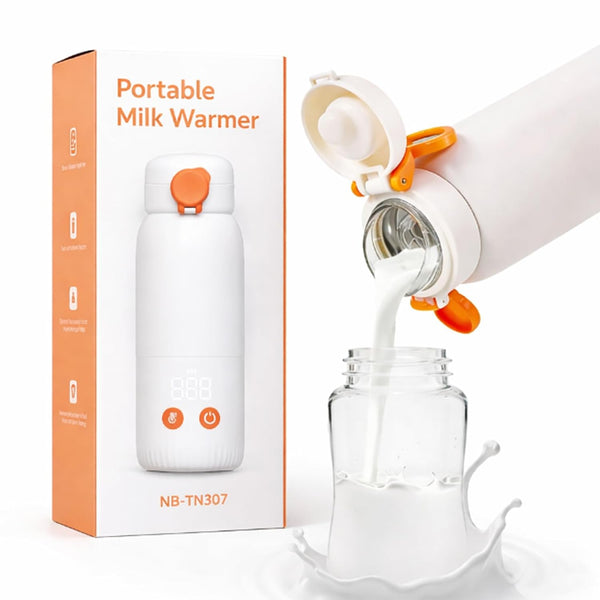 ACABEA Portable Bottle Warmer for Travel, 2-Minute Fast Heating 4-Level Precise Temperature Control