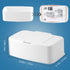 Rarowanti 2 Pack Wipes Dispenser, Small Wipes Case with Lid, Wet and Dry Tissue Box, Dustproof Wipe Container