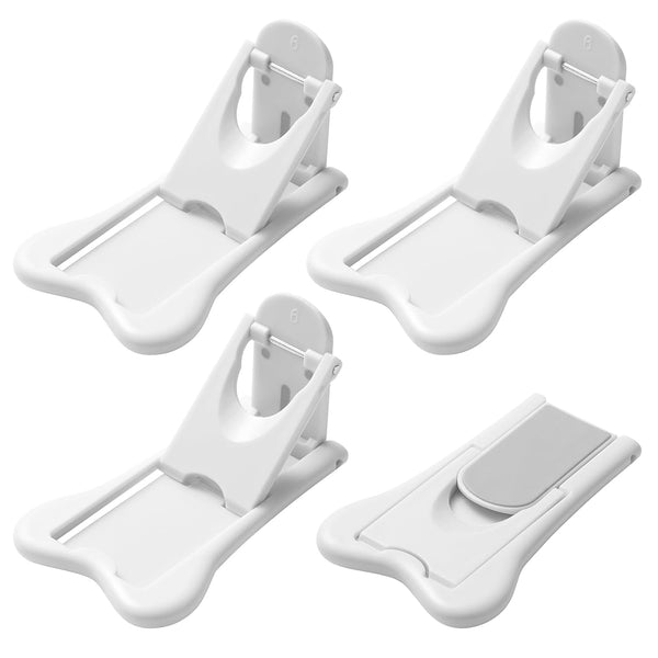Inaya Sliding Door Lock for Child Safety, 4-Pack, Child Proof Locks for Sliding Glass Doors, Windows & Cabinets