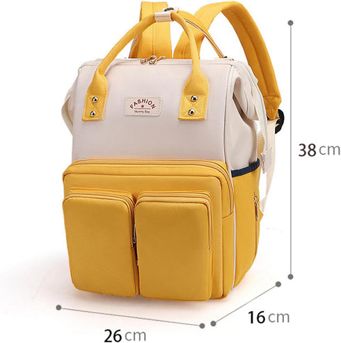 Ybberik Backpack Diaper Bag with Insulated Pockets, Stroller Straps, Large Waterproof Maternity Baby Changing Bags