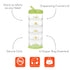 Packin' 5 Innobaby Smart Stackable and Portable Storage System for Formula, Baby Snacks and More. Stackable Cups