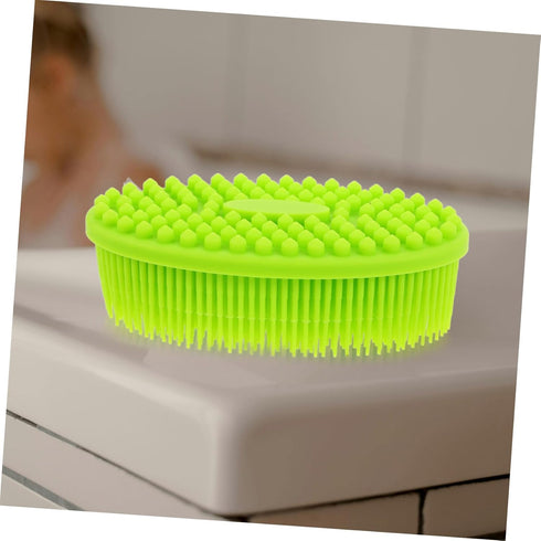 VICASKY Silicone Bath Brush and Hair Comb for Newborns Soft Bristles for Gentle Cleaning and Cradle Cap Removal