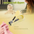 ZELIN 8 1 YE Baby Grooming Kit, in Baby Hair Brush/Nail Clipper/Nose Cleaner/Finger Toothbrush/Nail Scissors/Manicure