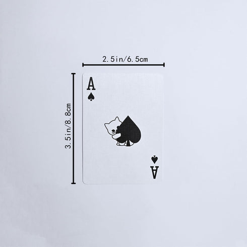 Kawaii Cat Playing Cards, 54 Different Pattern Cards for Party, Casual Games, Gift Collection, 2 Deck 3.5 × 4.5 inches
