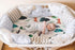 Jola's House 4 Pack Set Bassinet Sheets Woodland Forest Animals Wood Neutral Unisex Fitted Baby Bassinet Sheets