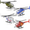 ArtCreativity Diecast Helicopter Toy, Pack of 4 - Police, Fire Engine, EMS, Military Diecast Toy Choppers for Kids