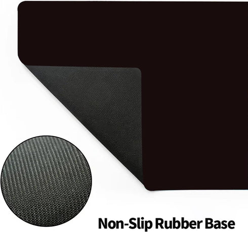 StRoux 24 14 inches TCG Playmat, Black MTG Game Mat, Mousepad Compatible for MTG Trading Card Game Playmats Board Game