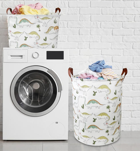 NTAOHAMPER Dinosaur Laundry Hamper, laundry Basket, Waterproof Storage Bin for Bedroom, Clothes Organizer Basket, Room