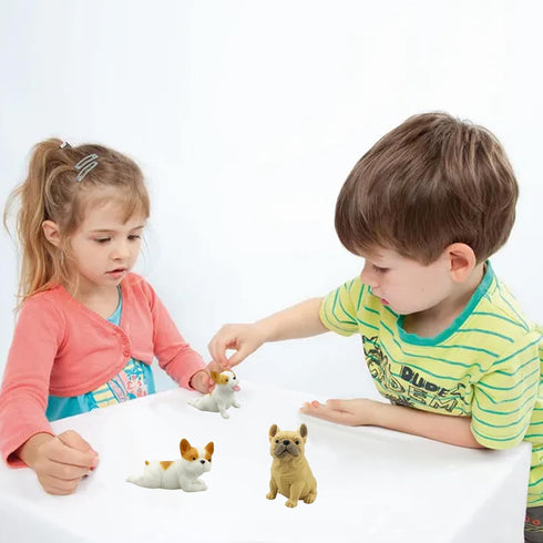 7 Pcs Dog Squishies Toy Set, Stress Balls for Kids and Adults, Animal Puppy Stress Relief Squeeze Toys