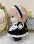 niannyyhouse 20cm Plush Doll Clothes, Headwear, Dress & Apron Maid Suit for 8in Soft Stuffed Plush