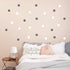 80pcs Polka Dot Wall Decals – 4.8cm Vinyl Circles for Nursery or Toddler Bedroom, Removable Stickers for Kids' Space