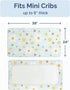 2-Pack Pack Pack 38 24in, Mini Crib Sheets Fitted - N Play Sheets for and Play Mattress - Stretchy Soft Microfiber