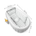 PandaEar Inflatable Baby Bathtub Toddler Tub for Shower, Collapsible Portable Bathtub for Kids, Baby Bath Tub 6-12 Months, Travel Baby Bathtub, Blow Up Tub for Baby with Air Pump