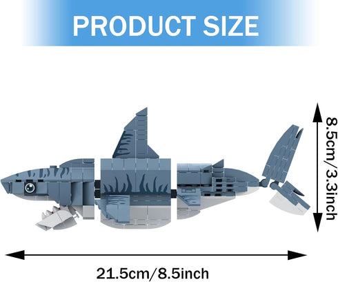 Neomoner 2 1 Set, 6-12 (230pcs) Shark Building Blocks Party Favors, in Deep Sea Creatures Building Toy Party Favor