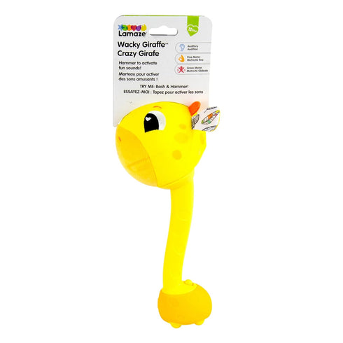 Lamaze Wacky Giraffe Sensory Baby Toy, Educational Infant Toy with Sound Effects for Fine Motor Skills