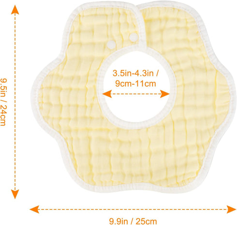 Accmor Muslin Baby Bibs Baby Bandana Drool Bibs for Unisex Boys Girls, Cotton Baby Drool Bibs for Teething Drooling